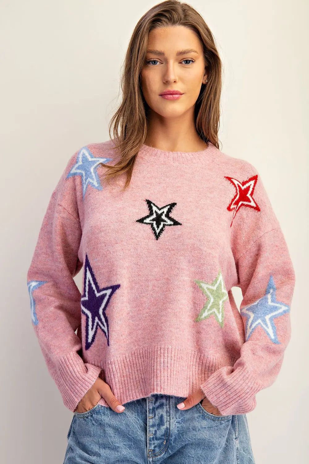 Suéter a colores estrellas